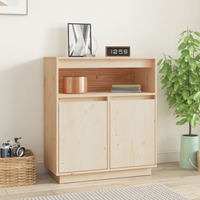 vidaXL Sideboard 70x34x80 cm Solid Wood Pine