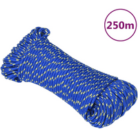 vidaXL Boat Rope Blue 3 mm 250 m Polypropylene