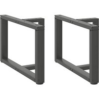 vidaXL Coffee Table Legs T-Shaped 2 pcs Anthracite 70x25x(42-43) cm Steel