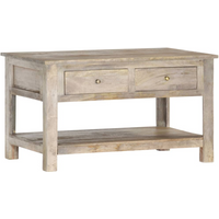 vidaXL Coffee Table 82x52x47 cm Solid Mango Wood