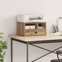 vidaXL Printer Stand Artisan Oak 40 x 32 x 24 cm Engineered Wood
