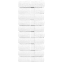 vidaXL Premium Guest Towels "SOLUND" 10 pcs White 30x50 cm 600 gsm