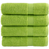 vidaXL Premium Bath Towels "SOLUND" 4 pcs Apple Green 100x150 cm 600 gsm