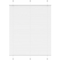 vidaXL Pleated Blind White 105x100 cm Fabric Width 104.4 cm Polyester