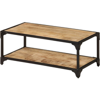 vidaXL Coffee Table 90x45x35 cm Solid Rough Mango Wood