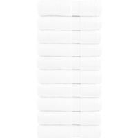vidaXL Premium Hand Towels "SOLUND" 10 pcs White 50x100 cm 600 gsm