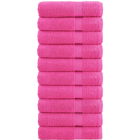 vidaXL Premium Bath Towels "SOLUND" 10 pcs Pink 100x150 cm 600 gsm