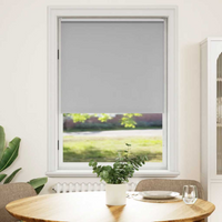 vidaXL Roller blind blackout 104.4x175 cm Fabric Width 100 cm grey