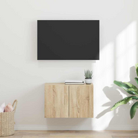 vidaXL TV Wall Cabinet Sonoma Oak 59.5 x 31 x 40 cm Engineered Wood