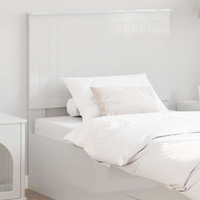 vidaXL Headboard with Headboard Gloss White 90 cm Engineered wood