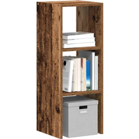 vidaXL Bookcase Stackable Old Wood 30x30x80 cm Engineered Wood