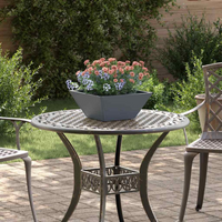 vidaXL Garden Planter Anthracite 35 x 35 x 15 cm Cold-rolled Steel