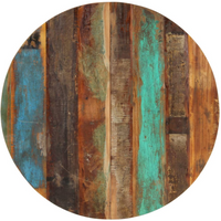 vidaXL Round Table Top 80 cm 15-16 mm Solid Reclaimed Wood