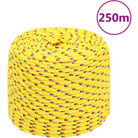 vidaXL Boat Rope Yellow 6 mm 250 m Polypropylene