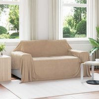 vidaXL Throw Blankets 6 pcs Camel 280 x 210 cm Fleece