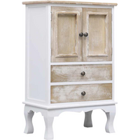 vidaXL Drawer Cabinet White 50x30x80 cm Wood