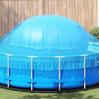 vidaXL Winter Pool Pillow Blue Ø 220 x 140 cm PVC