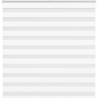 vidaXL Zebra Blind White 145x100 cm Fabric Width 140.9 cm Polyester