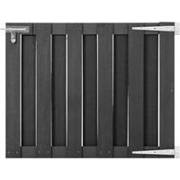 vidaXL Garden Gate WPC 100x80 cm Grey