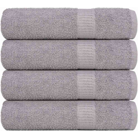 vidaXL Hand Towels "FROGN" 4 pcs Grey 50x100 cm 360 gsm