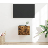vidaXL TV Wall Cabinet Smoked Oak 39 x 31 x 29.5 cm Engineered Wood