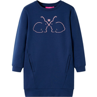 Kids' Sweatshirt Dress Navy 116
