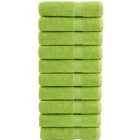 vidaXL Premium Bath Towels "SOLUND" 10 pcs Apple Green 100x150 cm 600 gsm
