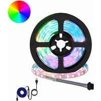 vidaXL LED Strip 2 pcs Black and Transparent 950 mm Copper and Plastic