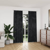 vidaXL Blackout Curtains 2 pcs with Hooks Velvet Anthracite 140x225 cm