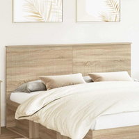 vidaXL Headboard with Headboard Sonoma Oak 180 cm Engineered wood