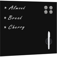 vidaXL Wall Mounted Magnetic Board Glass 40x40 cm