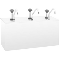 vidaXL Sauce Dispenser Stainless Steel 3 x 3.5 L