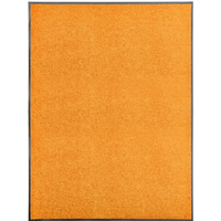vidaXL Doormat Washable Orange 90x120 cm