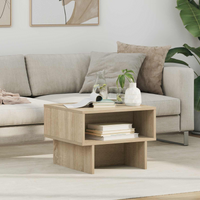 vidaXL Coffee Table Sonoma Oak 48 x 46 x 35 cm Engineered Wood