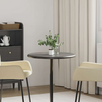 vidaXL Table Top Black Ø60x2.5 cm Marble