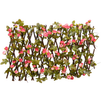 vidaXL Artificial Ivy Trellis Expandable Dark Pink 180x20 cm