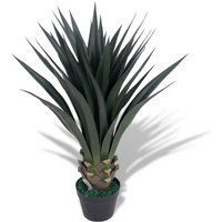 vidaXL Artificial Yucca Plant with Pot 85 cm Green