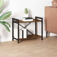 vidaXL Bookshelf Smoked Oak 60 x 30 x 50 cm Engineered Wood