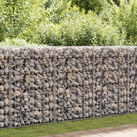 vidaXL Gabion Wall with Covers Galvanised Steel 100x60x100 cm