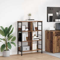 vidaXL Bookshelf Old Wood 82 x 32 x 112 cm Engineered Wood