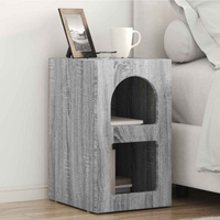 vidaXL Bedside Table 2 pcs Grey Sonoma 29.5 x 33.5 x 50 cm