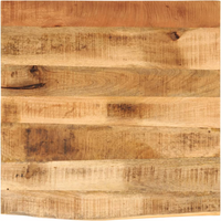 vidaXL Table Top 40x40x2.5 cm Live Edge Solid Wood Rough Mango