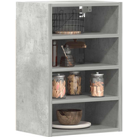 vidaXL Hanging Cabinet Riga Concrete Grey 40x29.5x60 cm Engineered Wood