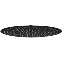 vidaXL Rain Shower Head Stainless Steel 50 cm Round Black