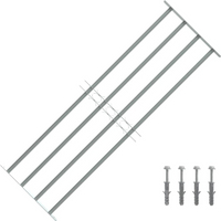 Adjustable Security Grille for Windows with 4 Crossbars 1000-1500 mm
