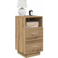 vidaXL Bedside Cabinets 2 pcs with 2 Drawers Artisan Oak 36x36x68 cm
