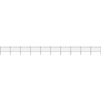 vidaXL Garden Fence with Spear Top Steel 1781.5x100 cm Black