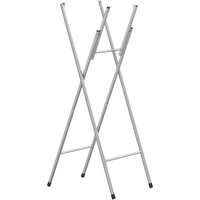 vidaXL Folding Bar Table Legs Silver 45x53x108 cm Galvanised Steel