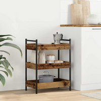 vidaXL Kitchen Trolley Old wood 50 x 30 x 70 cm Engineered Wood