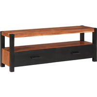 vidaXL Media Cabinet Brown 110 x 30 x 40 cm Solid Acacia Wood